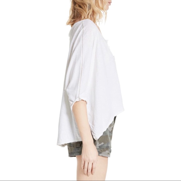 Free People White Casual Top - Picture 4 of 5